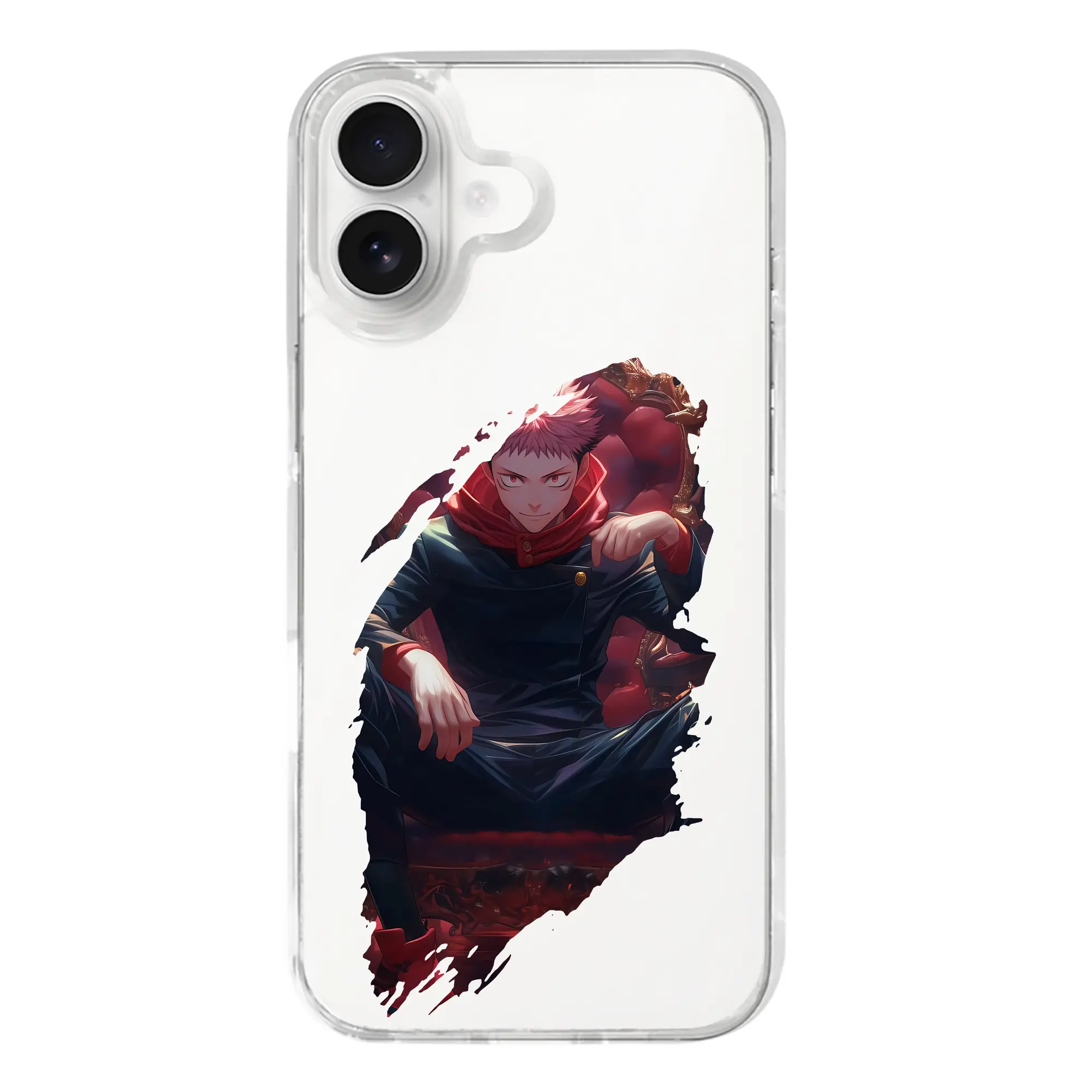 呪術廻戦 グッズ,虎杖 悠仁 - iPhone 17シリーズ 透明スマホケース – 薄型・耐衝撃・精密フィット保護カバー